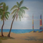 R.D. Burton: Serenity in the Keys (Acrylic on canvas)
