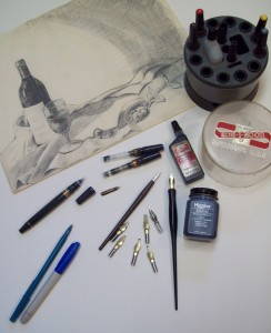 examples of pens and inks