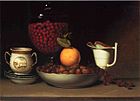 Raphaelle Peale: "Strawberries, Nuts, and Citrus (1822)