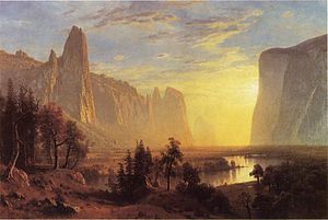 Albert Bierstadt: Yosemity Valley, Yellowstone Park 1868