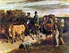  Gustave Courbet: Farmers of Flagey on the Return From the Market, 1850,