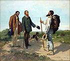 Gustave Courbet: The Meeting ("Bonjour, Monsieur Courbet"), 1854,