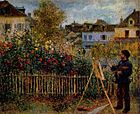 Pierre-Auguste Renoir: Claude Monet Painting in His Garden at Argentuil 