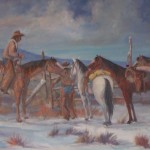 Lynn Burton: "Ready to Ride" (oil on canvas)