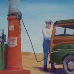 R. D. Burton: "The Old Woodie" (Acrylic on Board~2012)