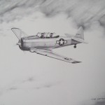James Frederick: AT-6 (Texan) (Graphite Pencil on paper) Smithsonian