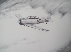 James Frederick: AT-6 (Texan) (Graphite Pencil on paper) Smithsonian