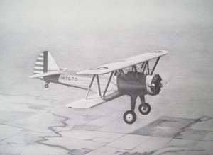 James Frederick: Stearman (graphite on paper) Smithsonian