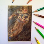 R.D.Burton #84~Display-Example of colored pencil drawing