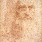 Leonardo da Vinci: Self-portrait in red chalk, Royal Library of Turin (1512)