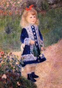 Pierre-Auguste Renoir, Girl With a Watering Can (oil  on canvas)
