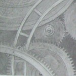 Richard D.Burton: Small segment of drawing for future painting