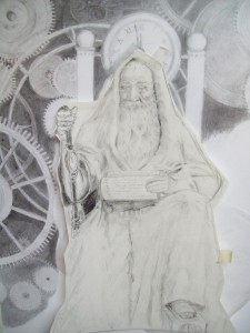 Richard D. Burton: Partial drawing~Grinding Gears of Time