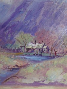 Blue Mountain cottage (oil on canvas)