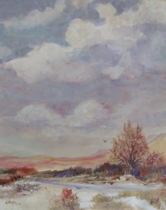 Lynn Burton: Texas Sky (oil on canvas)