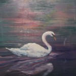 Lynn Burton: Segment of "Swan Lake Reflections" Showing hard and soft edges