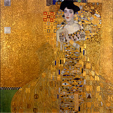 Gustav Klimt: Adele Bloch-Bauer’s Portrait: Oil and golden and silver foil on canvass (1907)