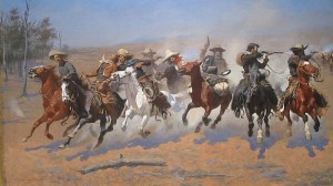 Frederick Remington: "Dash for the Timber" (1889)