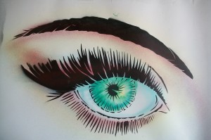 Lynn Burton: Air brushed eye