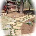 Stones laid for bridal path