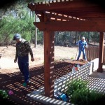 Landscapers working