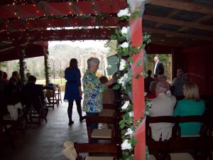 Guests seating in  anticipating of the ceremony