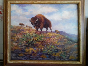 "King of the Hill" : Oil on Canvass - Lynn Burton